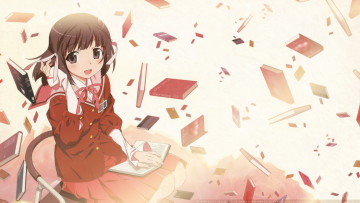 Картинка kami+nomi+zo+shiru+sekai аниме девушка взгляд фон