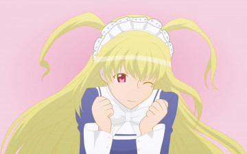 обоя аниме, maria holic, девушка, фон, взгляд