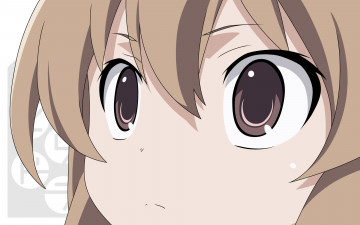 Картинка аниме toradora девушка взгляд фон