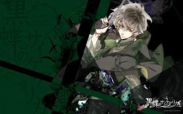 Картинка black+butterfly аниме взгляд парень фон