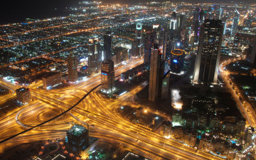 Картинка города -+огни+ночного+города здания дома панорама огни город улицы