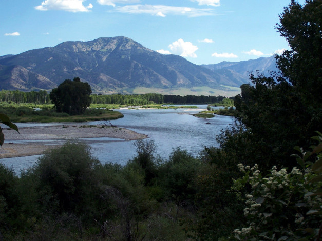 Обои картинки фото природа, реки, озера, горы, река, островок