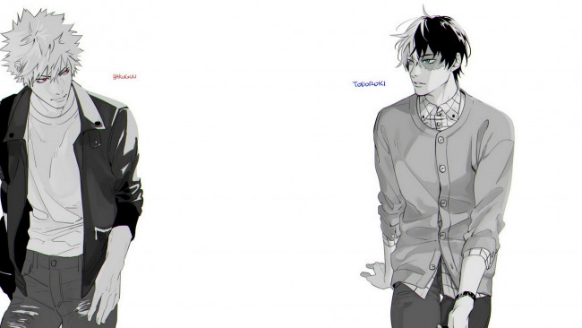 Обои картинки фото аниме, boku no hero academia, парни