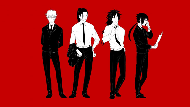 Обои картинки фото аниме, naruto, парни