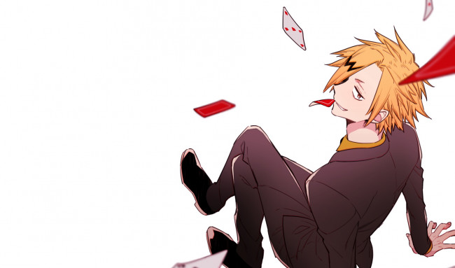 Обои картинки фото аниме, boku no hero academia, kaminari, denki