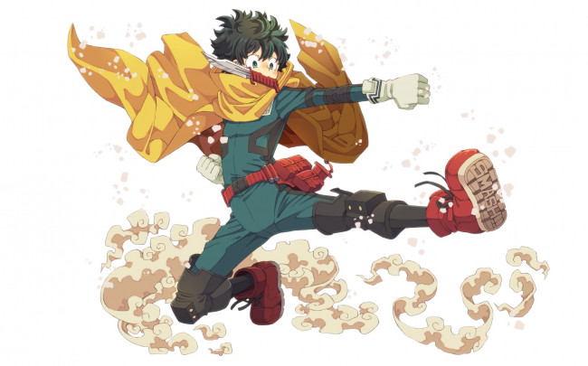 Обои картинки фото аниме, boku no hero academia, midoriya, izuku