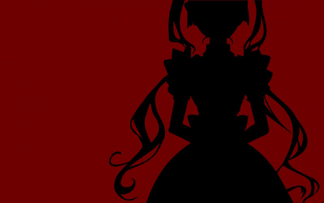 Обои картинки фото maria holic, аниме, силуэт