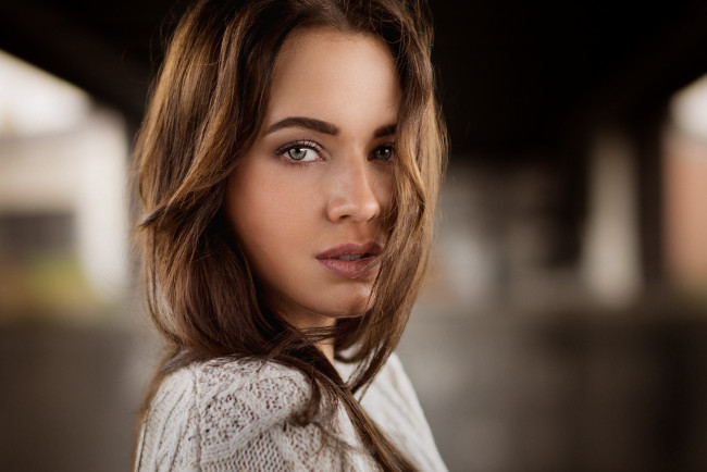 Обои картинки фото девушки, -unsort , лица,  портреты, лицо, взгляд