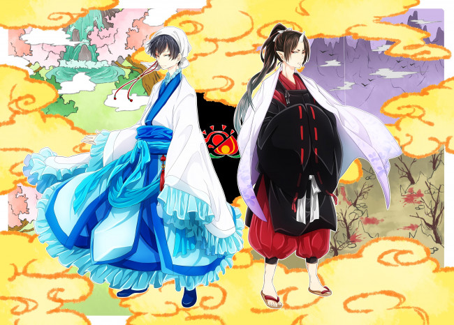 Обои картинки фото аниме, hoozuki no reitetsu, hakutaku, hoozuki