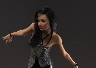 Картинка 3д+графика люди+ people фон взгляд девушка