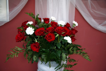 Картинка цветы букеты +композиции гвоздика розы