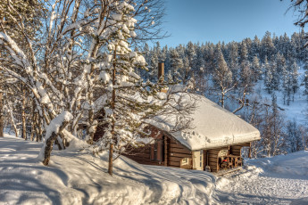 Картинка природа зима снег простор