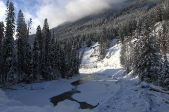 Картинка природа зима простор снег