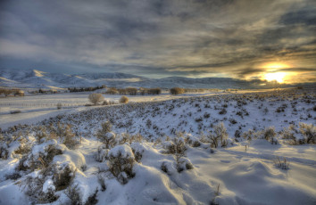 Картинка природа зима снег простор