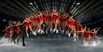 Картинка спорт фигурное+катание девушка мужчина прыжок