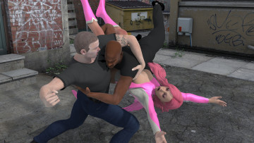 Картинка 3д+графика люди+ people фон взгляд девушка