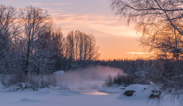 Картинка природа зима снег простор