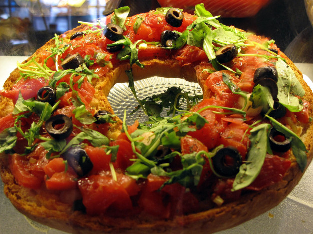 Обои картинки фото еда, бутерброды,  гамбургеры,  канапе, caprese, crostini