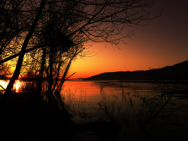 Обои картинки фото природа, восходы, закаты, простор