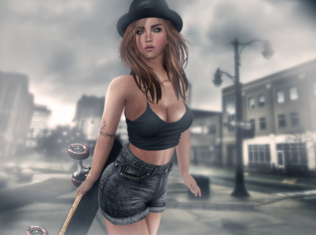 Обои картинки фото 3д графика, фантазия , fantasy, девушка