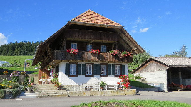 Обои картинки фото города, - здания,  дома, дом, цветы