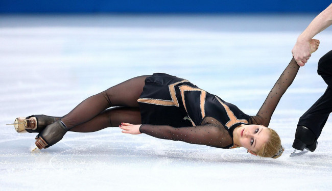 Обои картинки фото спорт, фигурное катание, девушка, выступление
