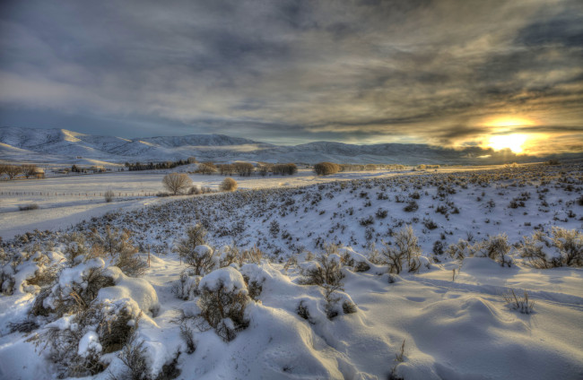 Обои картинки фото природа, зима, снег, простор