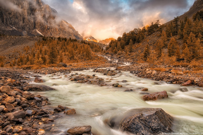 Обои картинки фото природа, реки, озера, толмачев, дмитрий, горы, река, алтай, актру