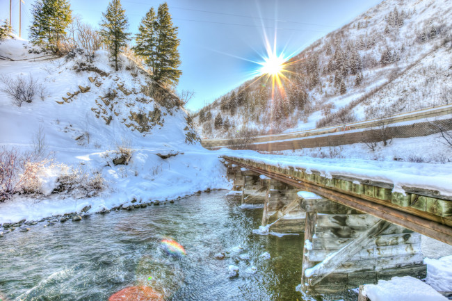 Обои картинки фото природа, зима, снег, простор