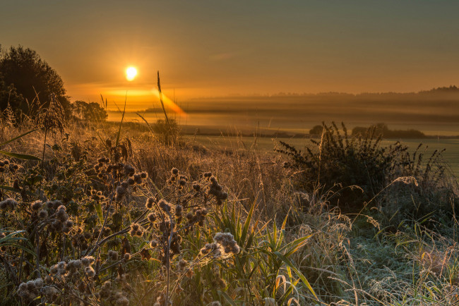 Обои картинки фото природа, восходы, закаты, простор