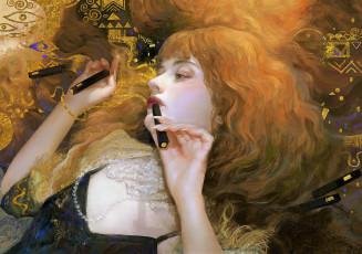 Картинка рисованное люди девушка