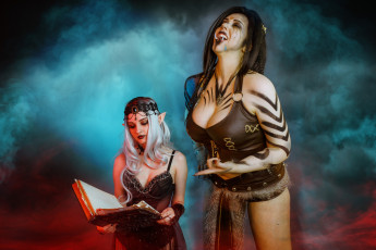 Картинка девушки kirdjava орчанка эльфийка книга образы