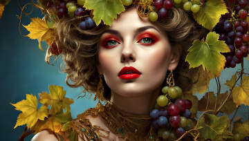 Картинка бестия 3д+графика портрет+ portraits взгляд девушка поза портрет ии-арт нейросеть