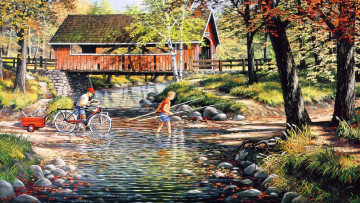 Картинка 295845 рисованное природа пейзаж