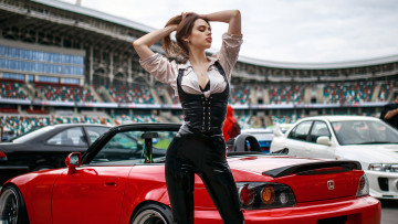 Картинка автомобили -авто+с+девушками красивая девушка