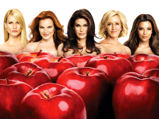 Обои картинки фото кино фильмы, desperate housewives, женщины, домохозяйки, яблоки