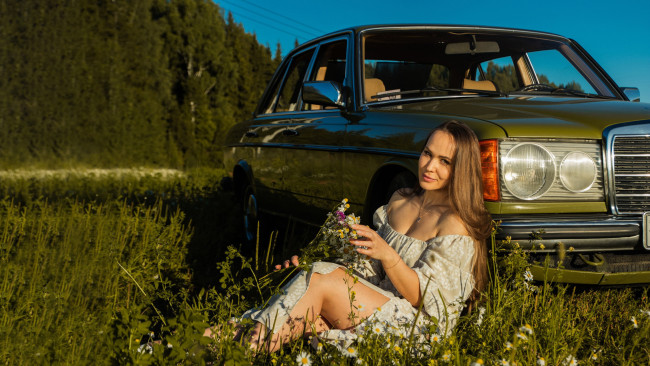 Обои картинки фото автомобили, -авто с девушками, красивая, девушка