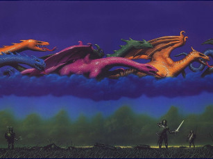 Картинка фэнтези драконы
