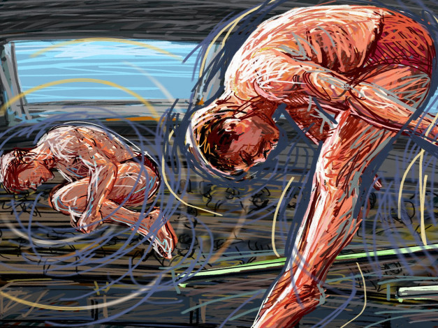 Обои картинки фото рисованные, люди