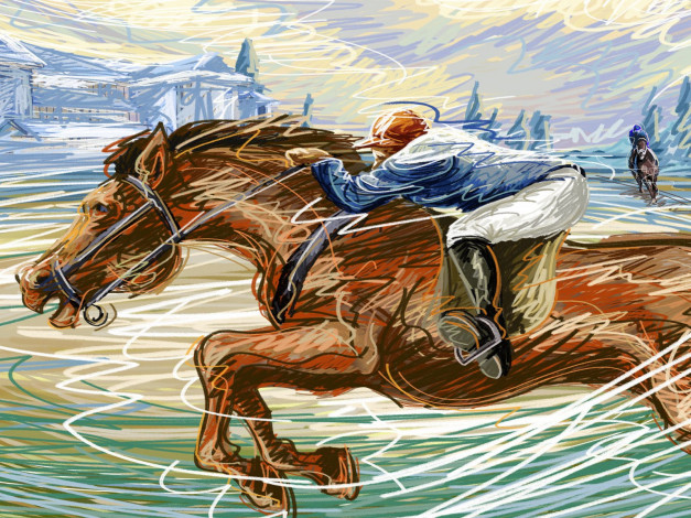 Обои картинки фото рисованные, люди