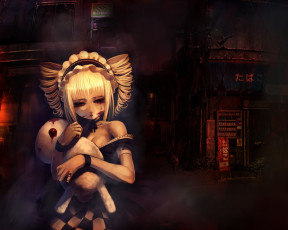 Картинка аниме weapon blood technology