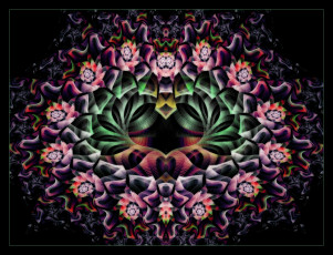 Картинка 3д графика fractal фракталы абстракция узор