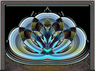 Картинка 3д графика fractal фракталы абстракция