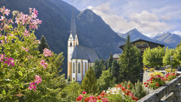 обоя st, vinzenz, church, heiligenblut, austria, города, католические, соборы, костелы, аббатства, австрия