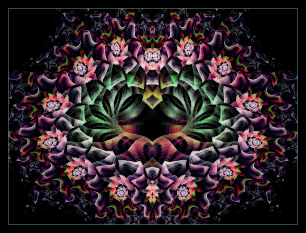 Обои картинки фото 3д, графика, fractal, фракталы, абстракция, узор