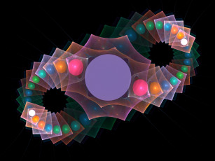 Картинка 3д графика fractal фракталы фон цвета узор