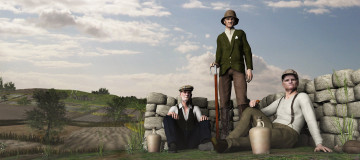 Картинка 3д графика people люди landscape last of the summer wine