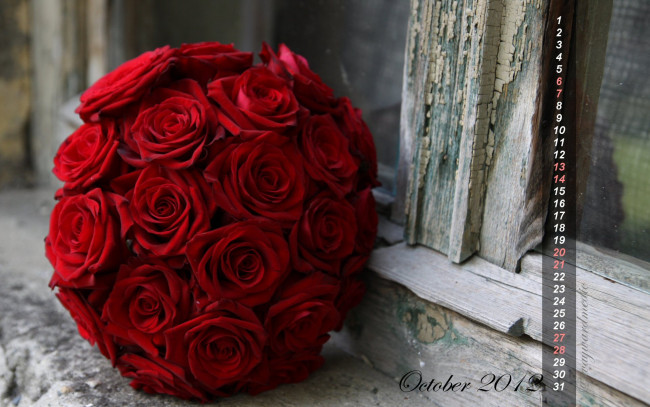 Обои картинки фото календари, цветы, букет, розы