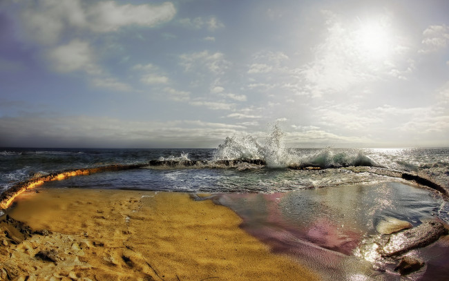 Обои картинки фото природа, побережье, волны, море