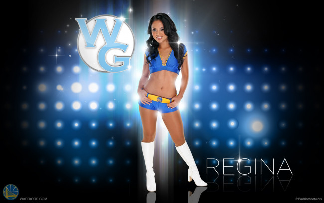 Обои картинки фото спорт, группы, поддержки, улыбка, фон, днвушка, синий